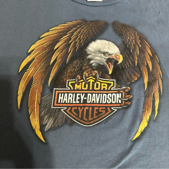 Motor Harley Davidson Cycles US 129 Dragon Tallassee Smokey Mountain Shirt 3XL - Picture 8 of 11